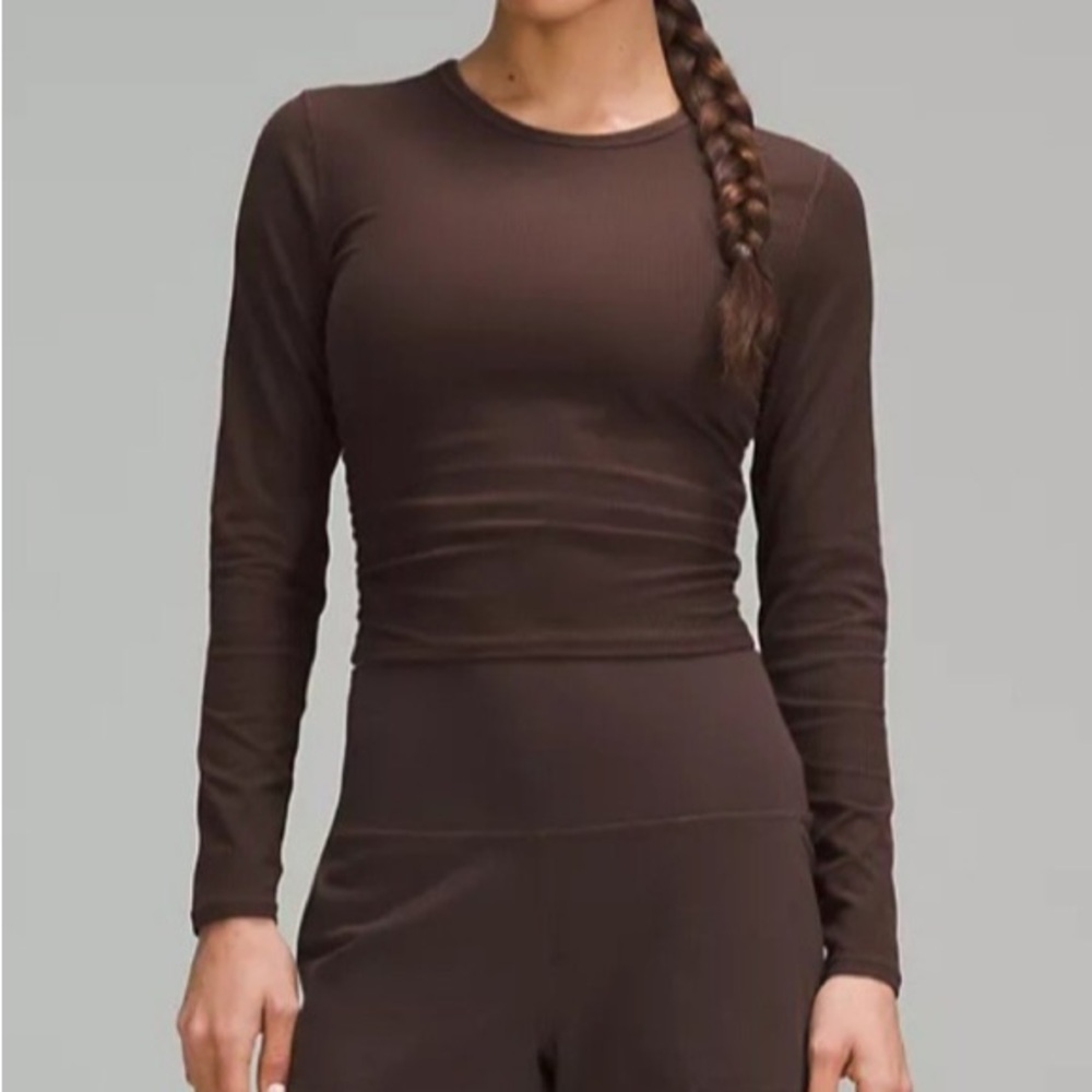 Brown Lululemon Ribbed Longsleve